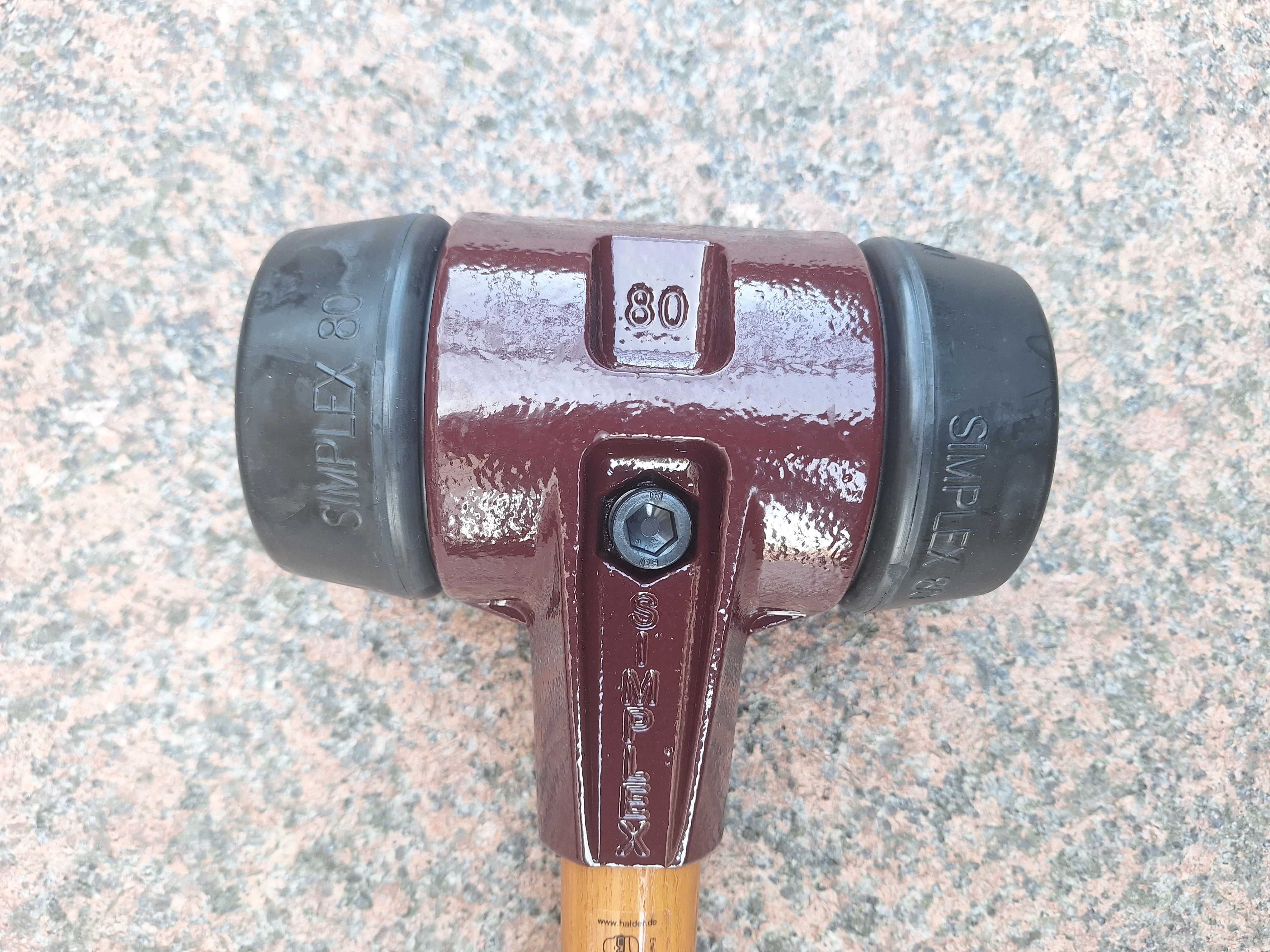 Młotek brukarski Simplex fi 80 Młotek gumowy NOWY Młotek 3 kg
