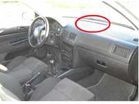 Grelha tablier ar condicionado sofagem Vw golf 4 iv bora