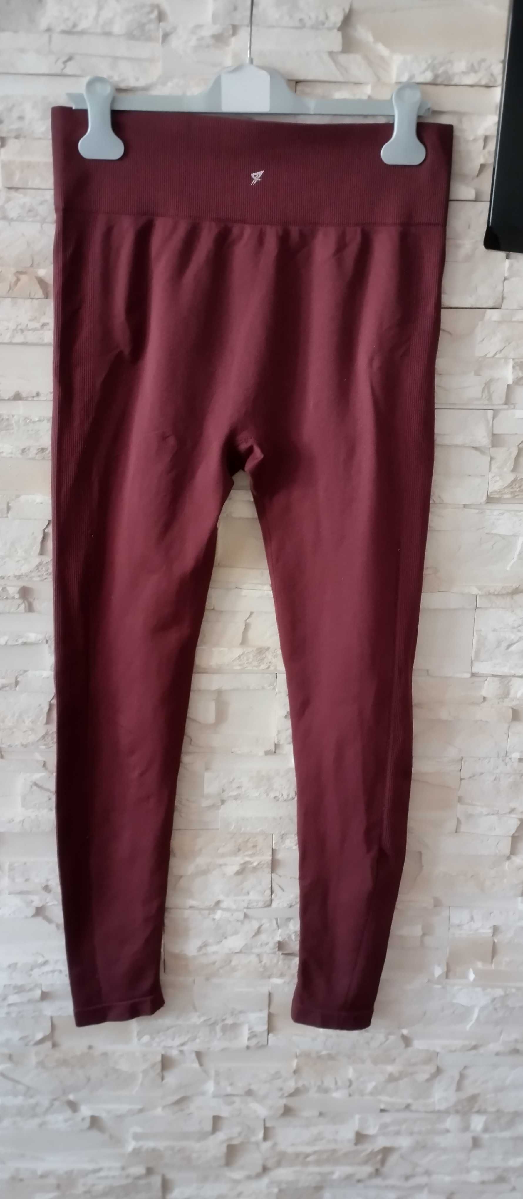 Legginsy sportowe damskie burgundowe XL/42 Workout