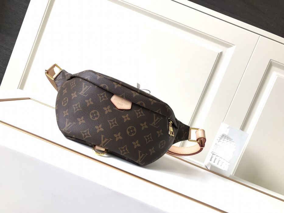 Бананка жіноча Louis Vuitton bumbag коричнева женская луі вітон шкіра