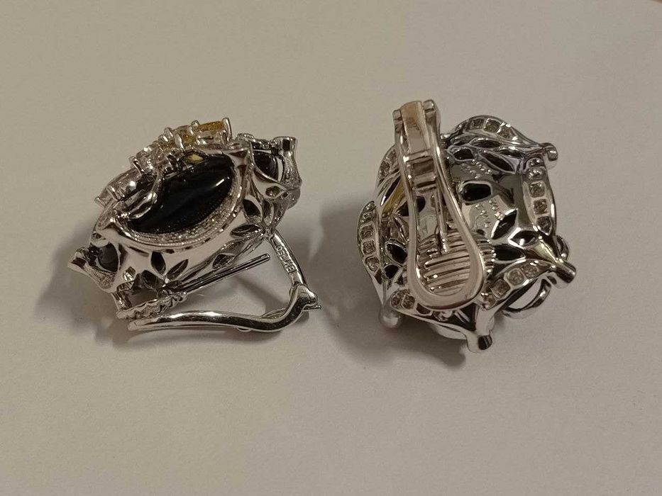 Серьги NICO JULIANY с сапфирами и бриллиантами, оригинал (арт. 6095)