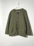 żakiet vintage lata 80 khaki pepitka krata marynarka damska L 40 prl