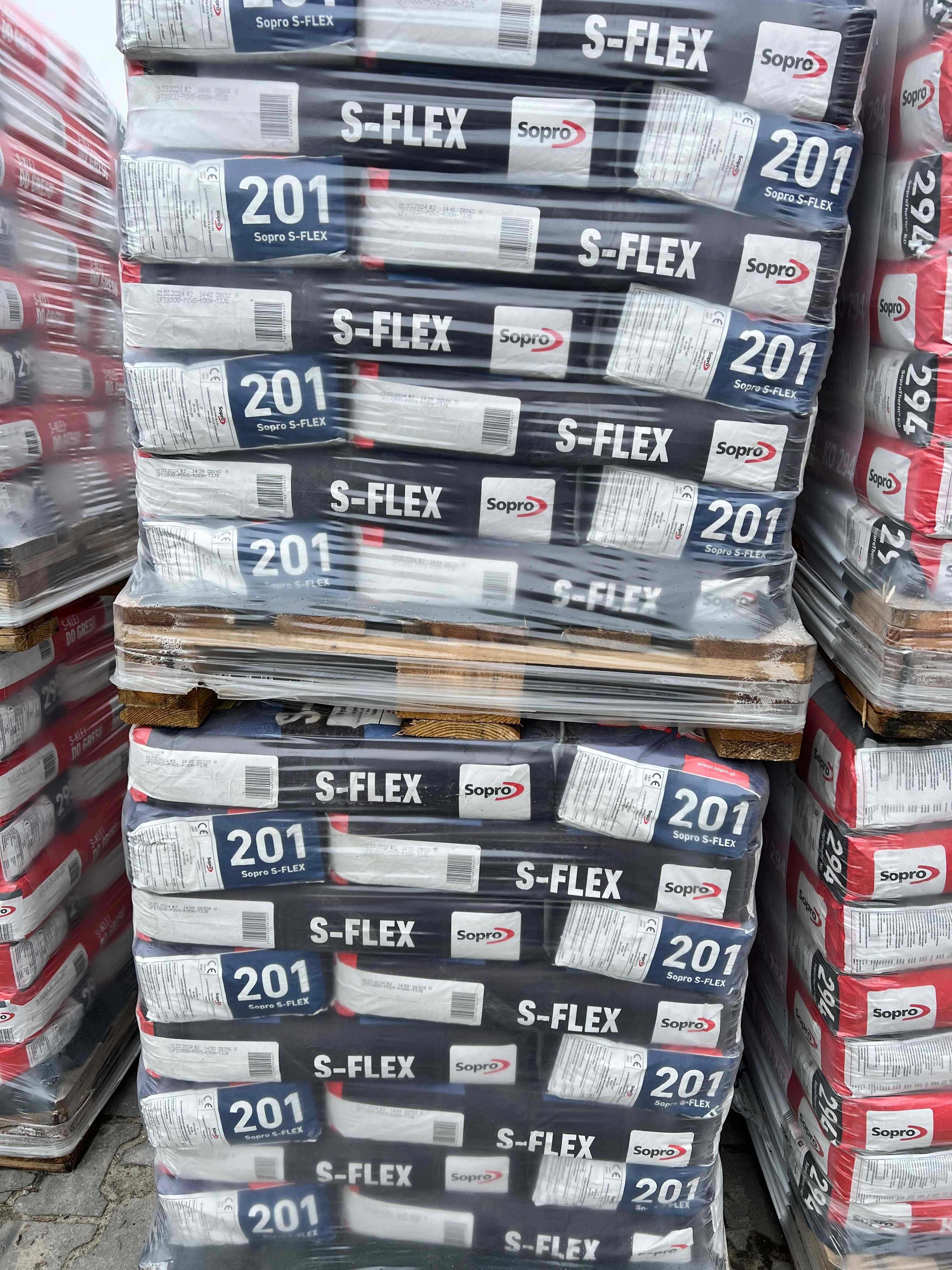 Sopro S-FLEX 201 szary - Wysokoelastyczny klej do płytek żelowy 22,5kg