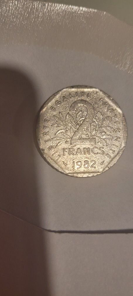Moneta 2 france 1982.Polecam.