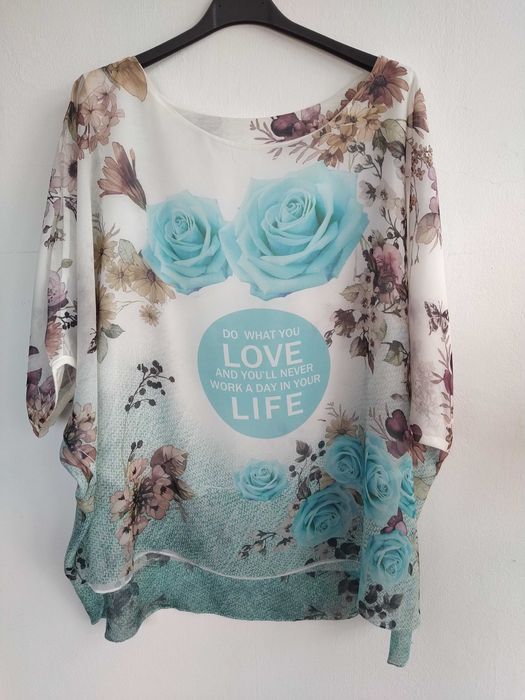 Blusa chiffon muito elegante - Tamanho único