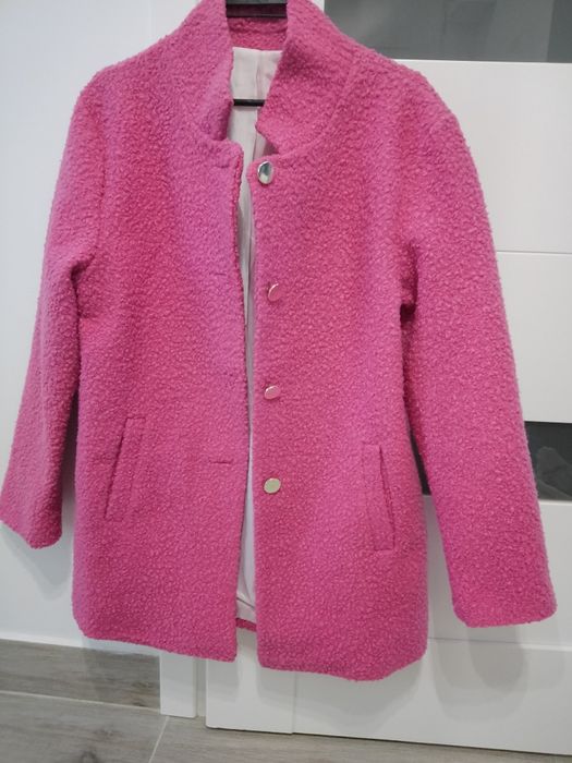 Płaszczyk damski różowy  rozmiar 38