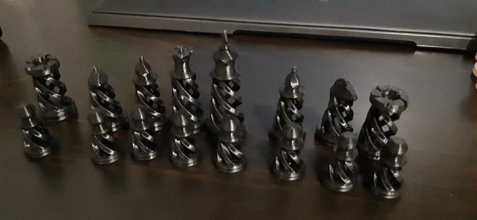 Unikatowe, drukowane szachy (Druk 3D)