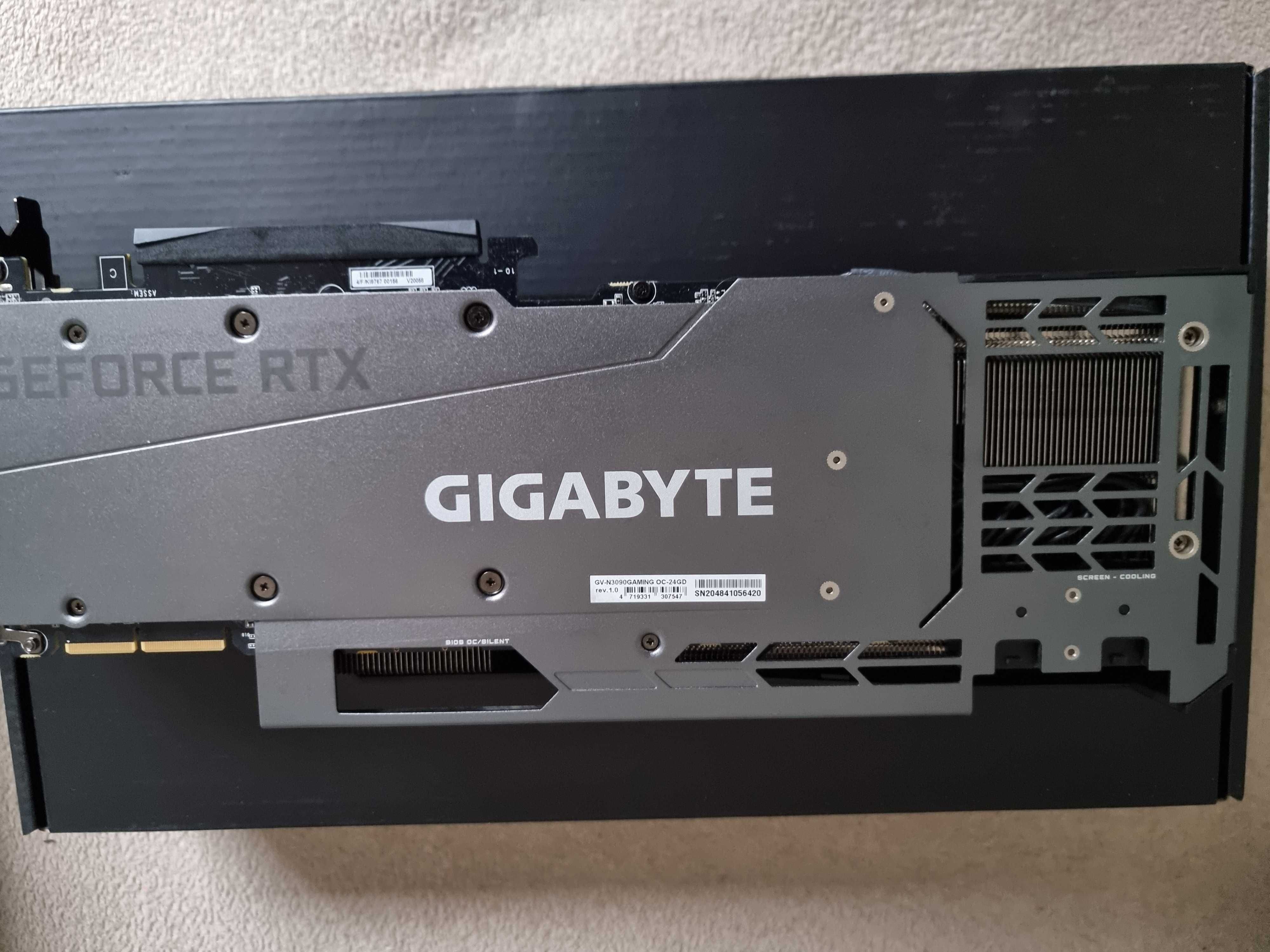 Używana karta GIGABYTE GEFORCE RTX 3090 Gaming OC 24G