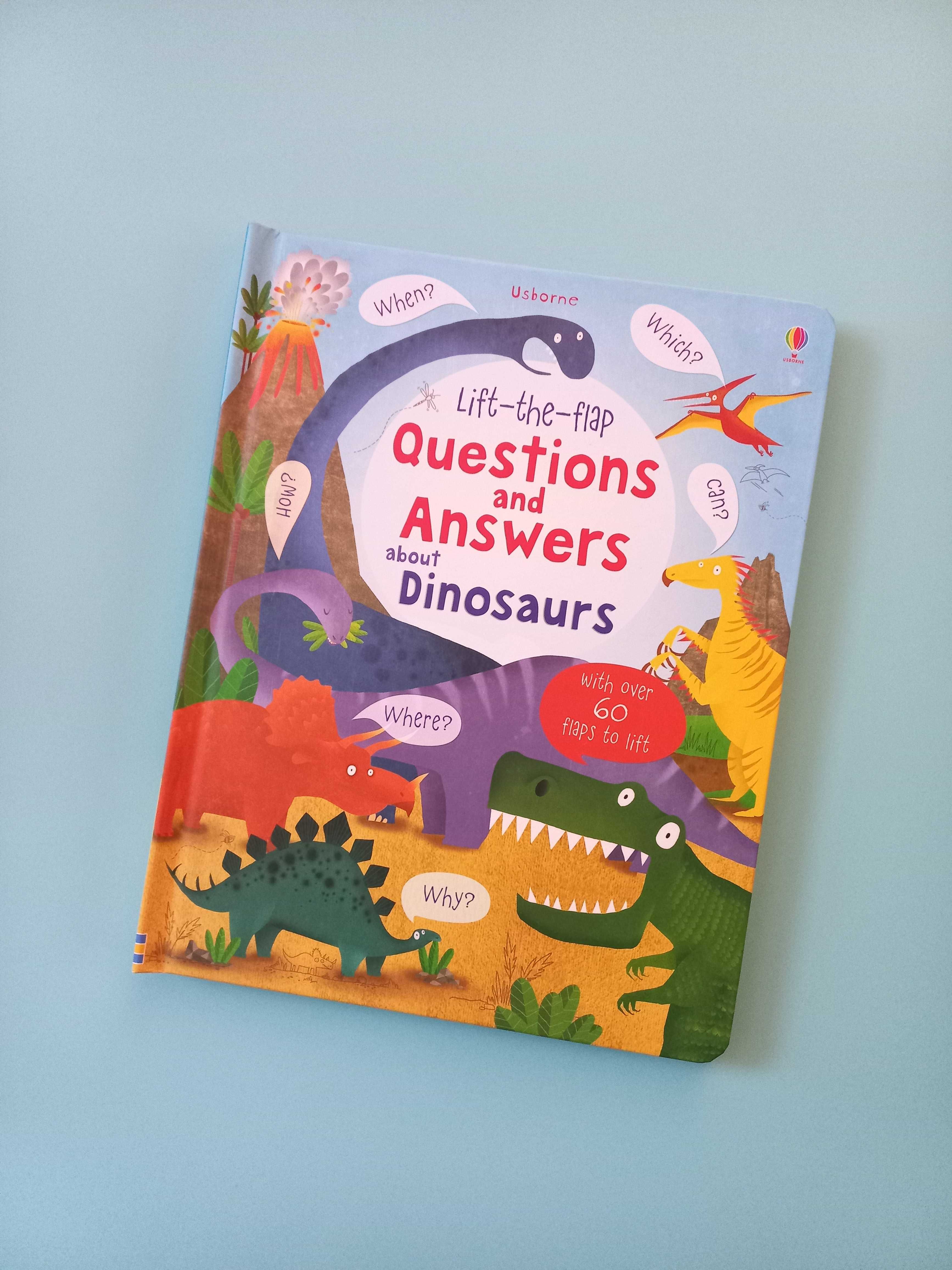 Lift-the-flap Dinosaurs Q&A. Книга з віконцями про динозаврів, Usborne