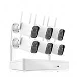 Kit Vigilância 3MP WiFi * Visão Noturna * Áudio e Deteção PIR