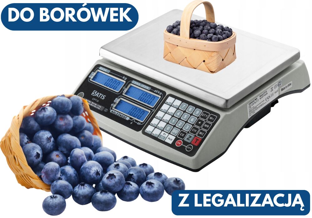 Waga z legalizacją do 2027 roku do owoców do borówek na targ do 30kg