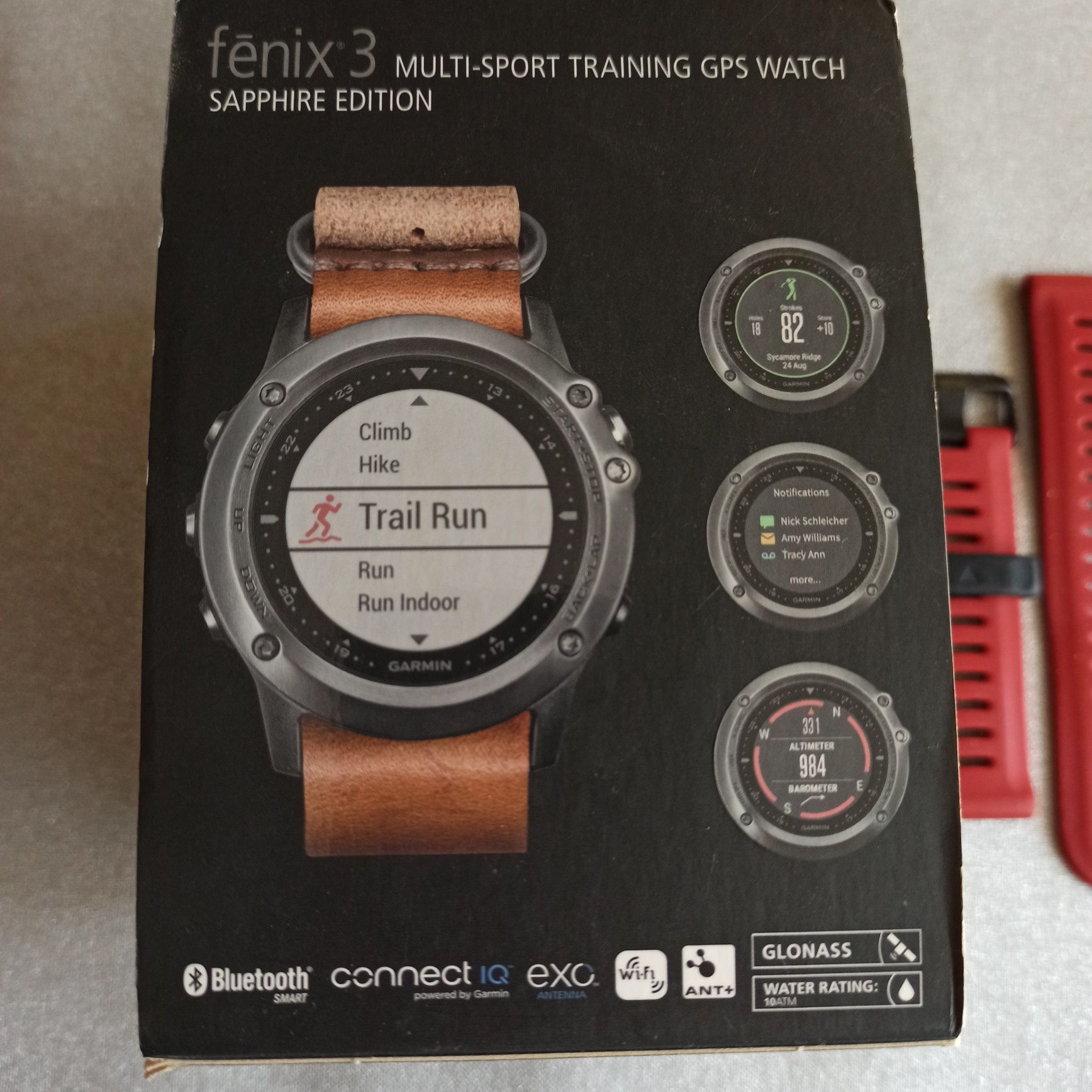 Garmin Fenix3 Sapphire +bransoleta i 3 paski