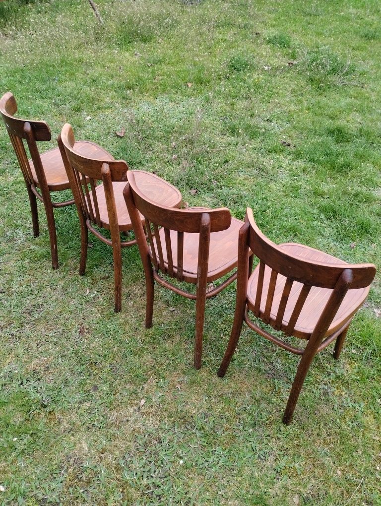 Krzesła drewniane PRL okazja