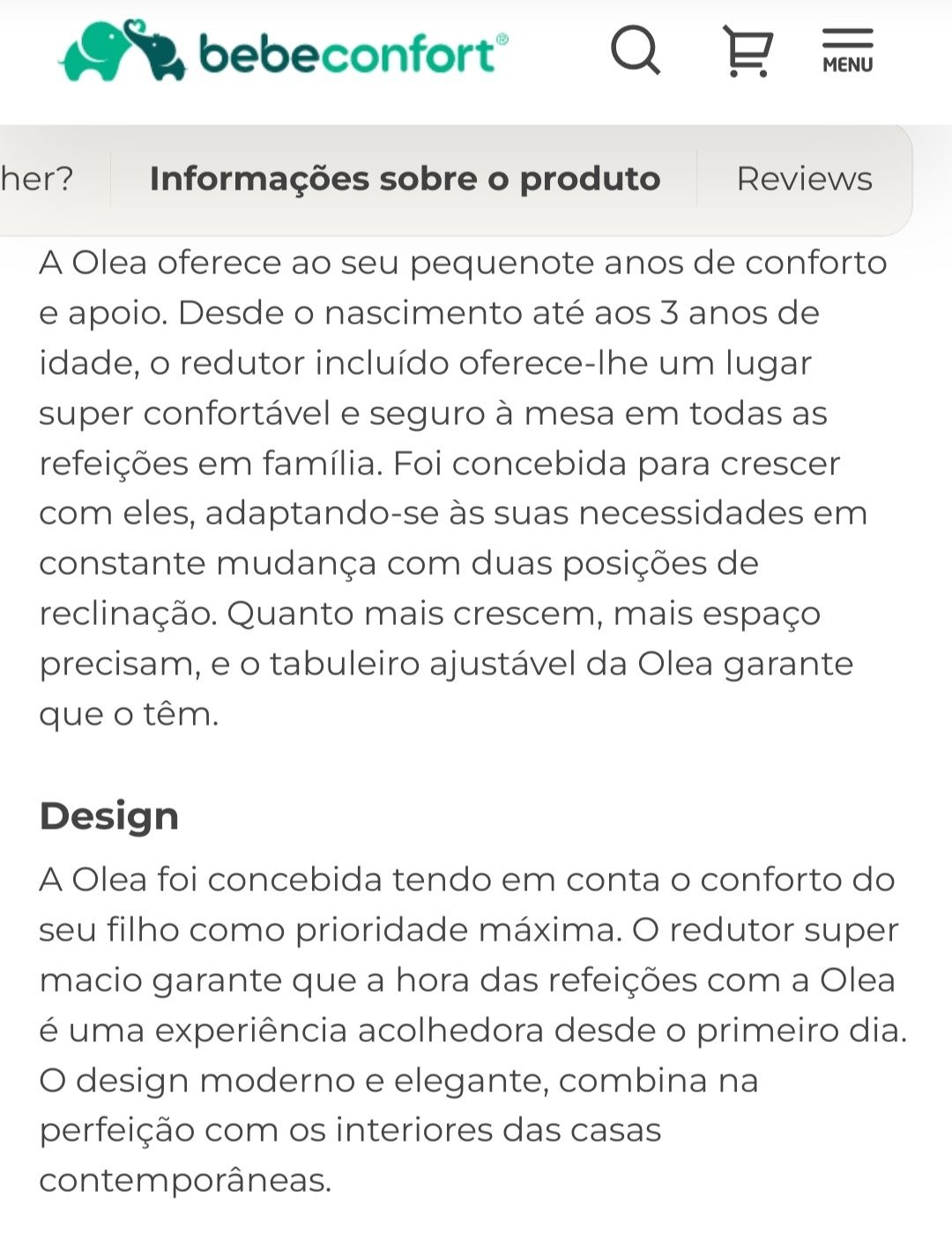 Cadeira mesa bebe