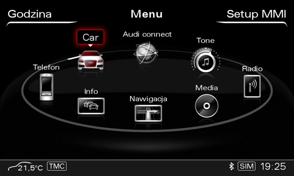 Audi MMI 3G High Polskie menu lektor Mapa 6.36.0 A4 A5 Q5 A6 A7 Q7 A8