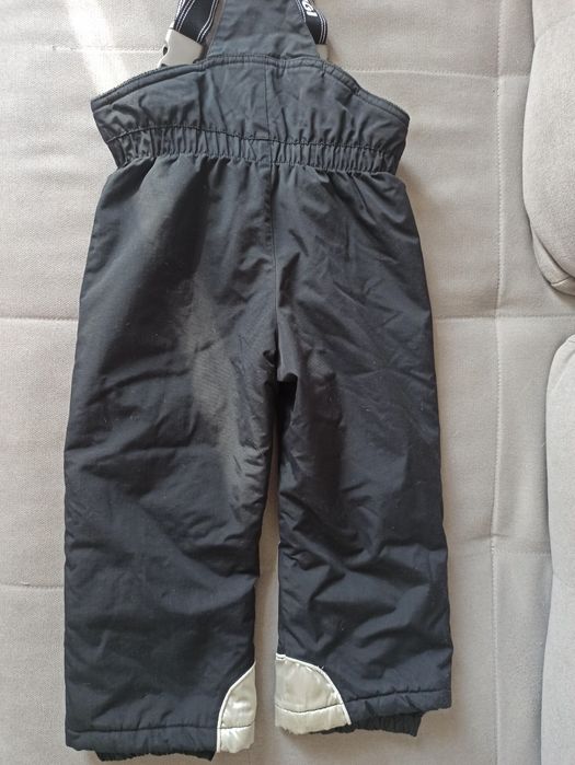 Spodnie narciarskie, zimowe, brugi, r. 92/98, chłopięce, czarne
