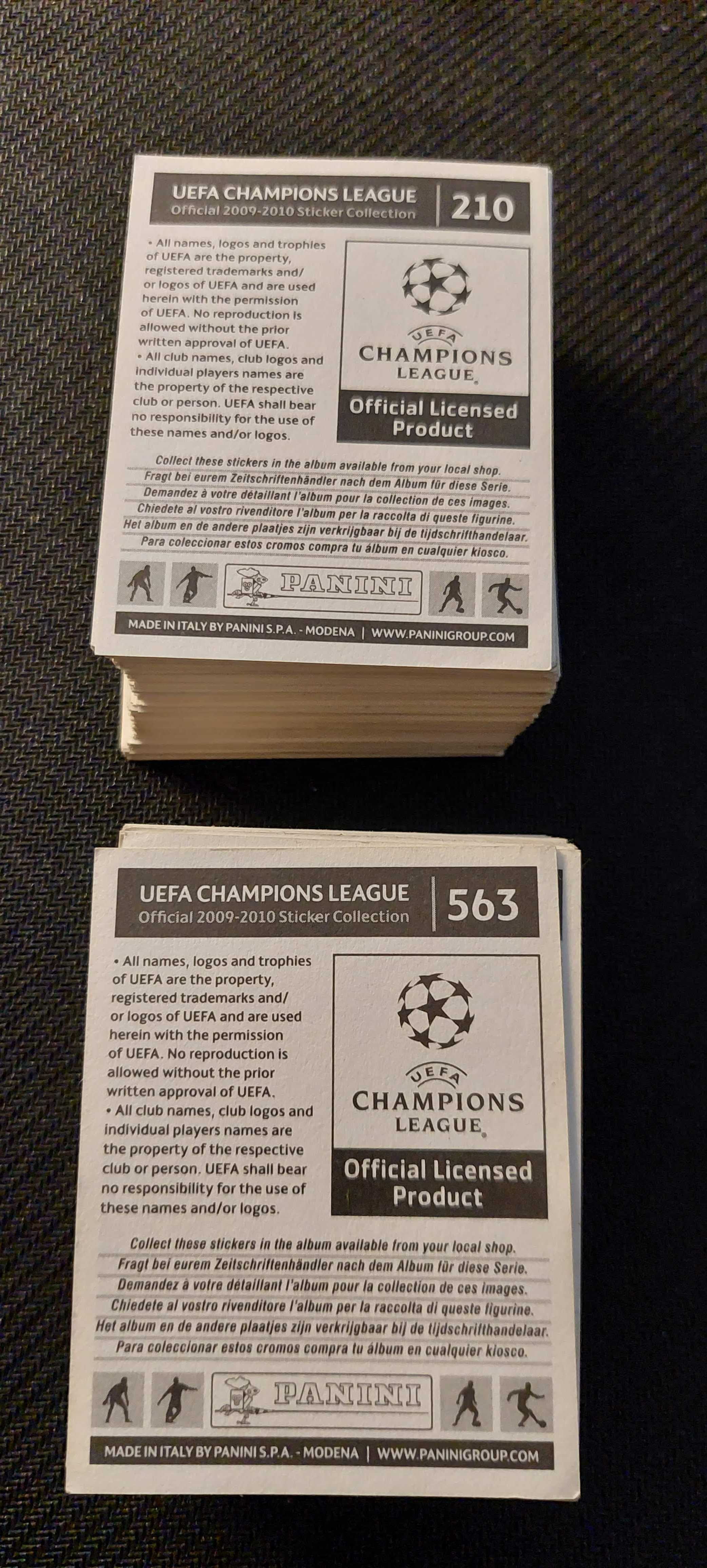 Cromos Champions League 2009/10 | Panini Liga dos Campeões (Ver Lista)