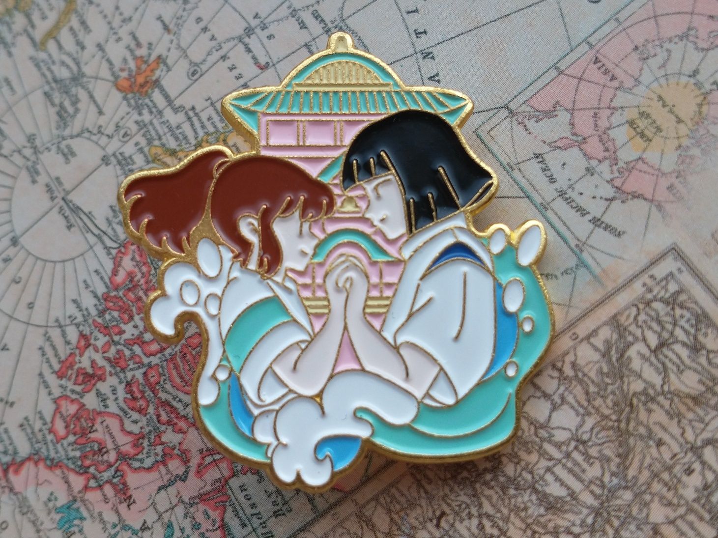 pin Chihiro Haku Spirited Away Studio Ghibli anime przypinka