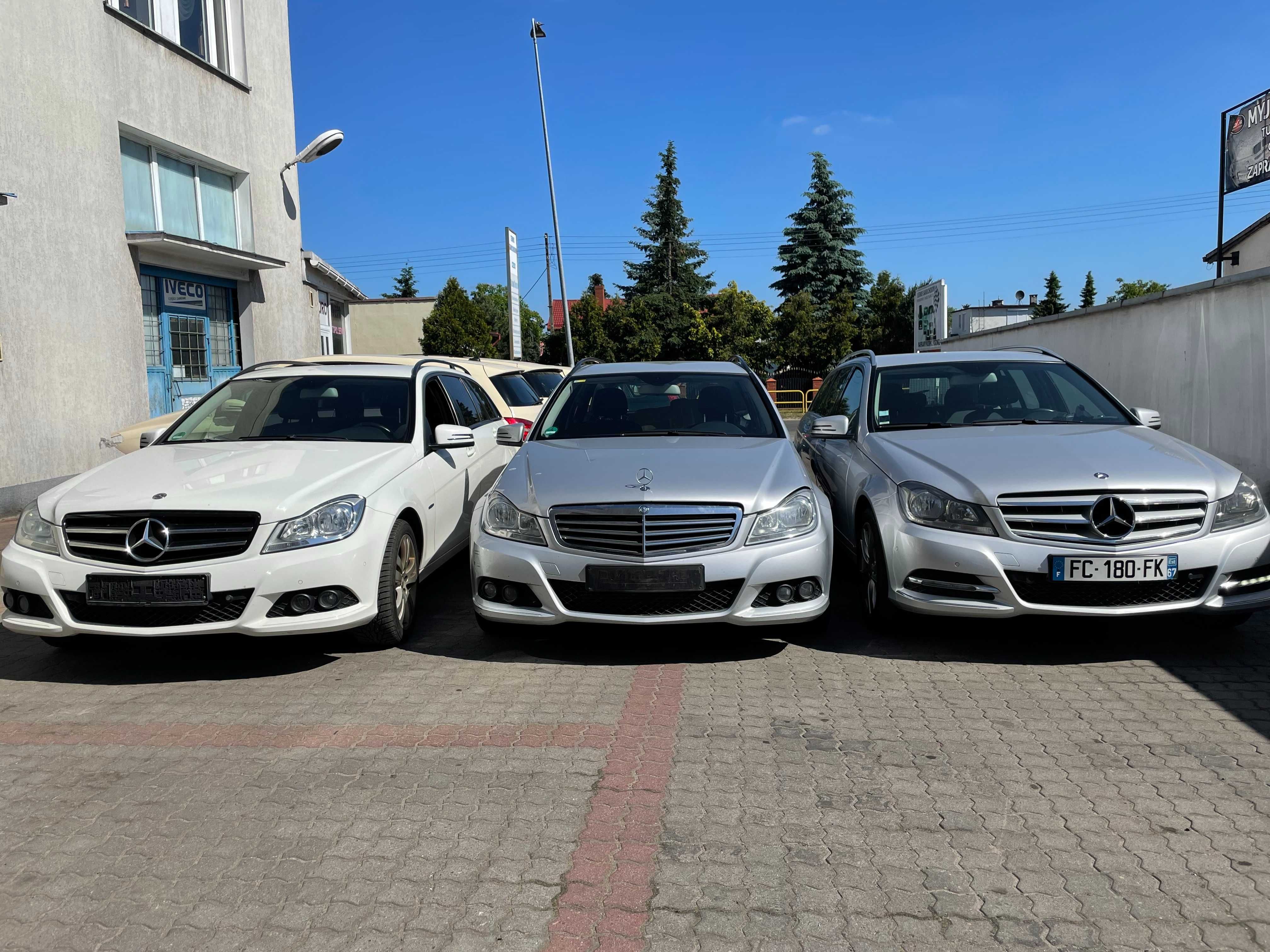 Mercedes C klasa W204 LIFT deska konsola poduszki pasy oryginał Ładna