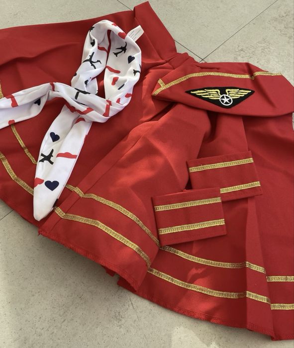 Kostium stroj przebranie roz.Uni Stewardessa karnawał