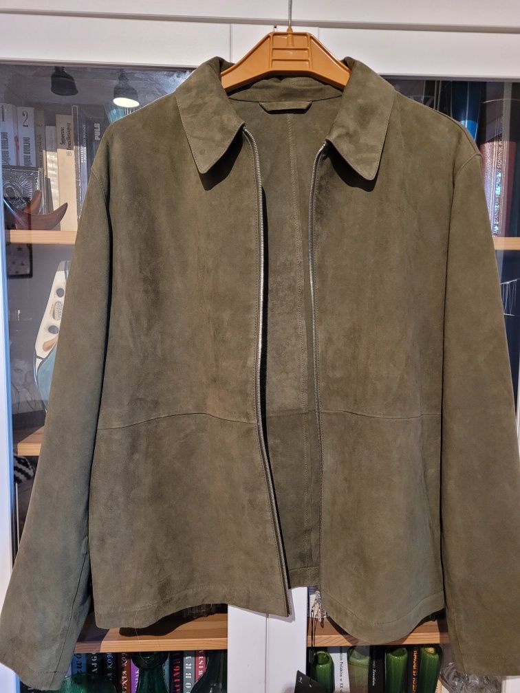 Zamszowa męska kurtka Massimo Dutti