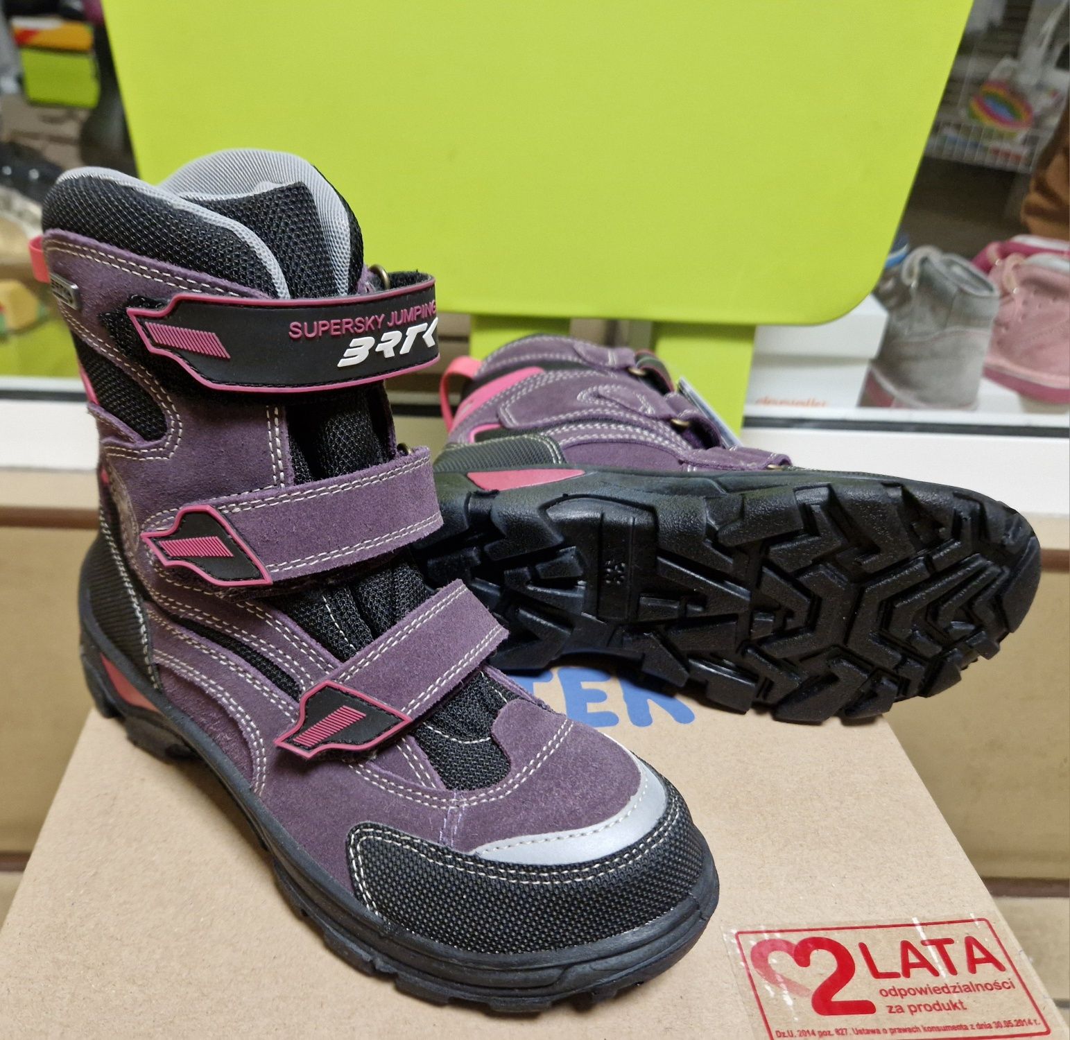 Buty zimowe BARTEK 97672 kozaki 33 kozaczki śniegowce waterproof