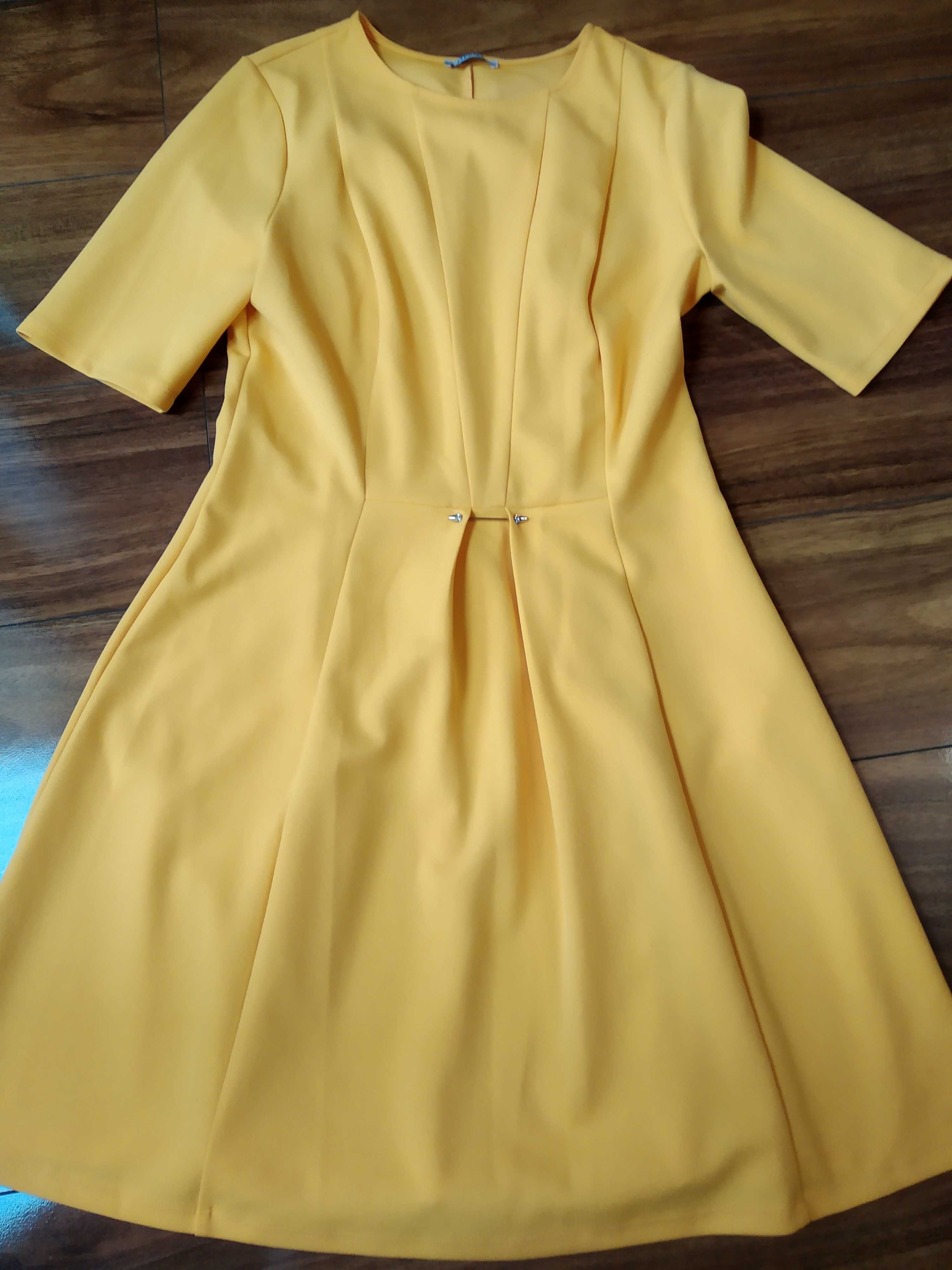Nowa, letnia  żółta sukienka z Orsay roz.42