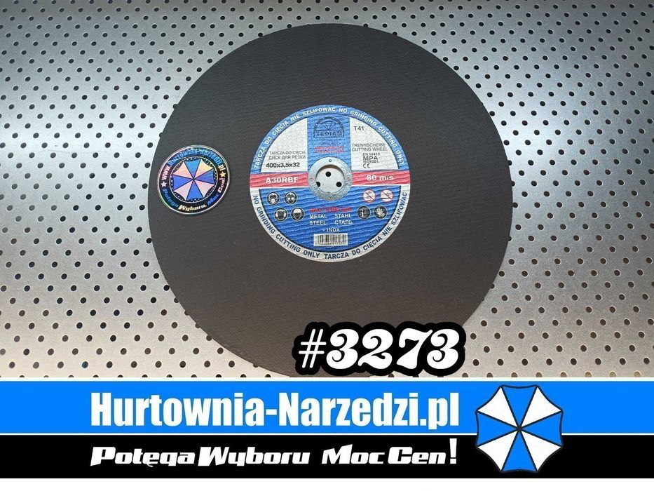 Tarcza do metalu 400mm x 3,5mm Tarcza premium tarcza do ciecia 400mm