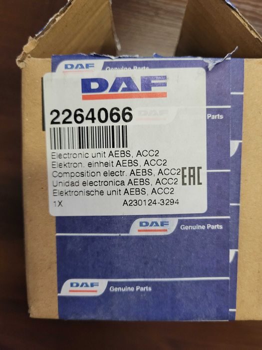 RADAR AAC2 DAF XF 106, DISTRONIC 226.4066, WABCO 44.6067.0350,