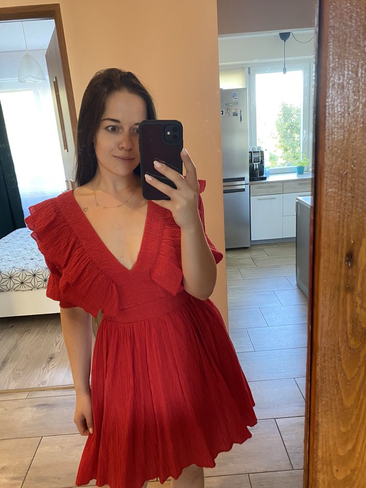 Czerwona sukienka hiszpanka