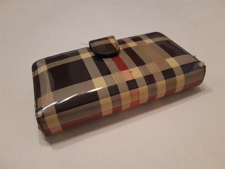 Portmonetka etui Portfel Damski w Kratę Wwa