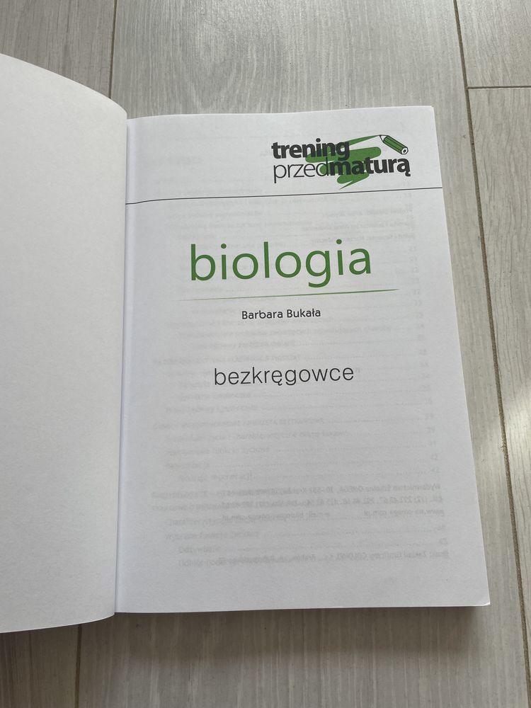 Biologia barbara bukała bezkręgowce trening przed matura