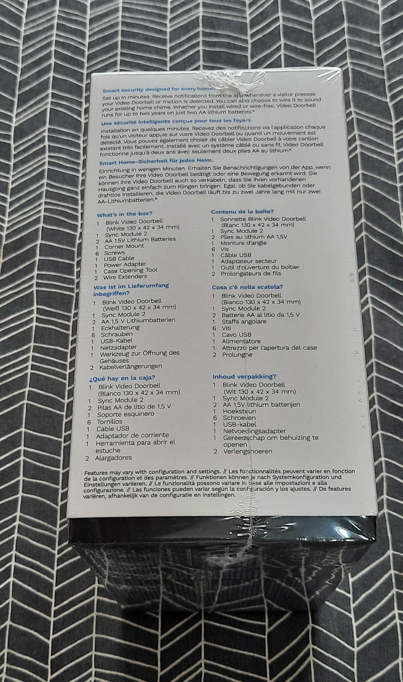 (Selado) Amazon Blink Video Doorbell + Sync Module 2