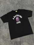 BAPE Color Camo College Tee Black Purple