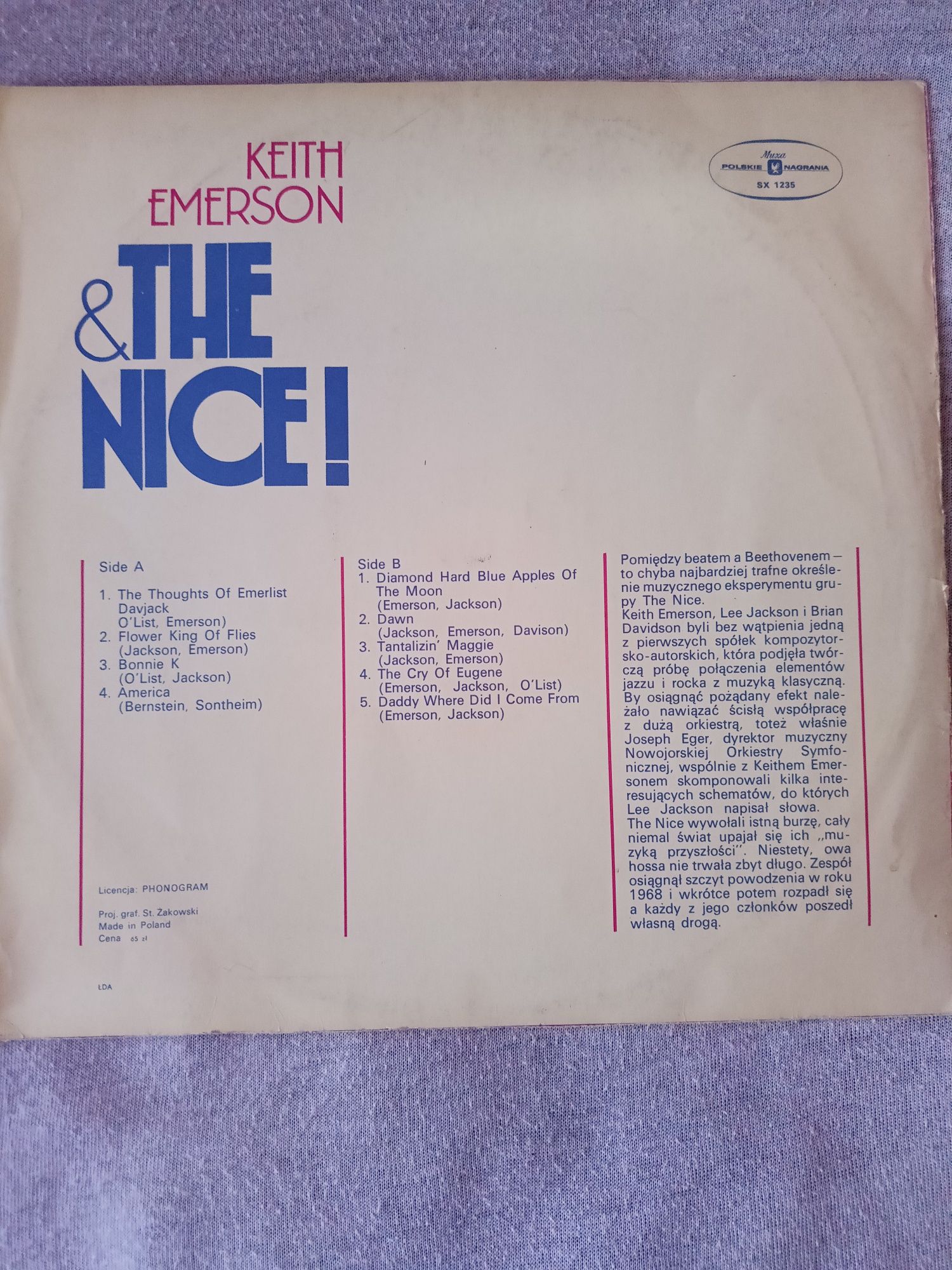 Płyta winylowa Keith Emerson The&Nice!