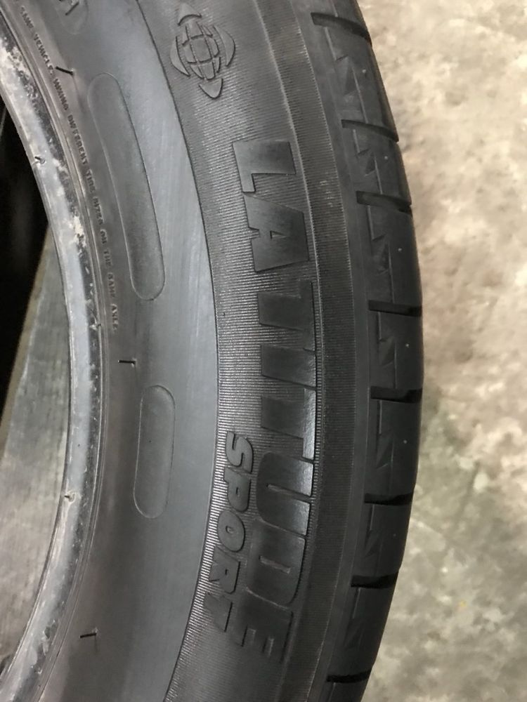 Michelin 225/60r18 пара резина шини б/у салад оригінал літо