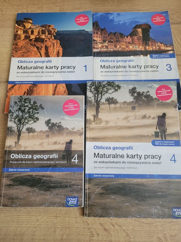 Oblicza geografii + maturalne karty pracy