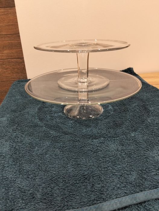 Patera szklana patery 2 sztuki