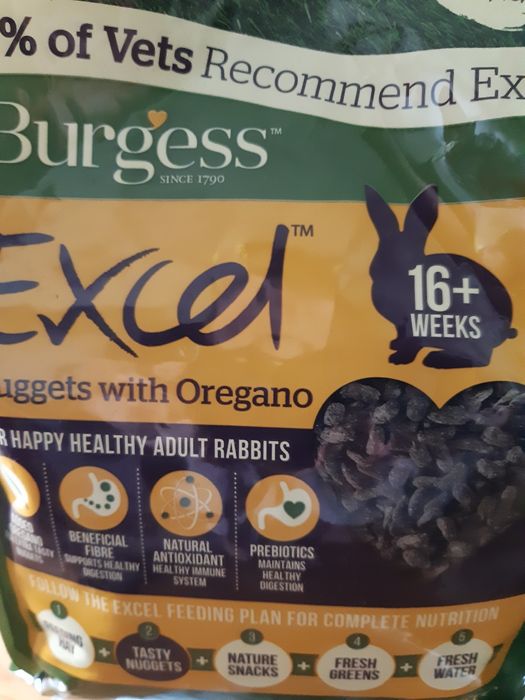 karma dla królika excel burgess nuggets with oregano