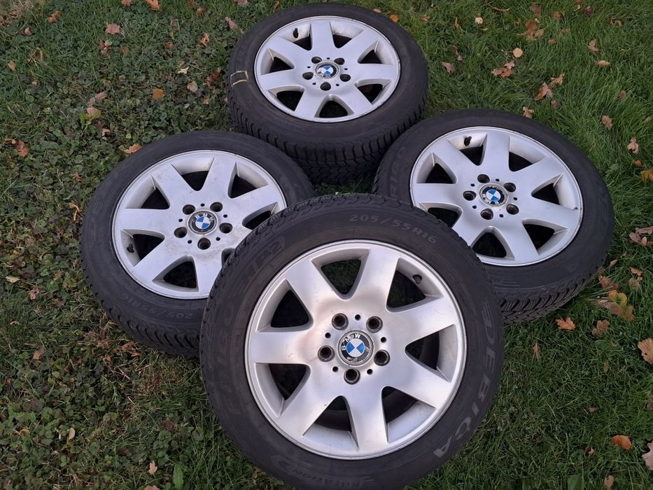Koła BMW e46 e36 felgi aluminiowe 16 cali + zimówki 205/55/16 5x120