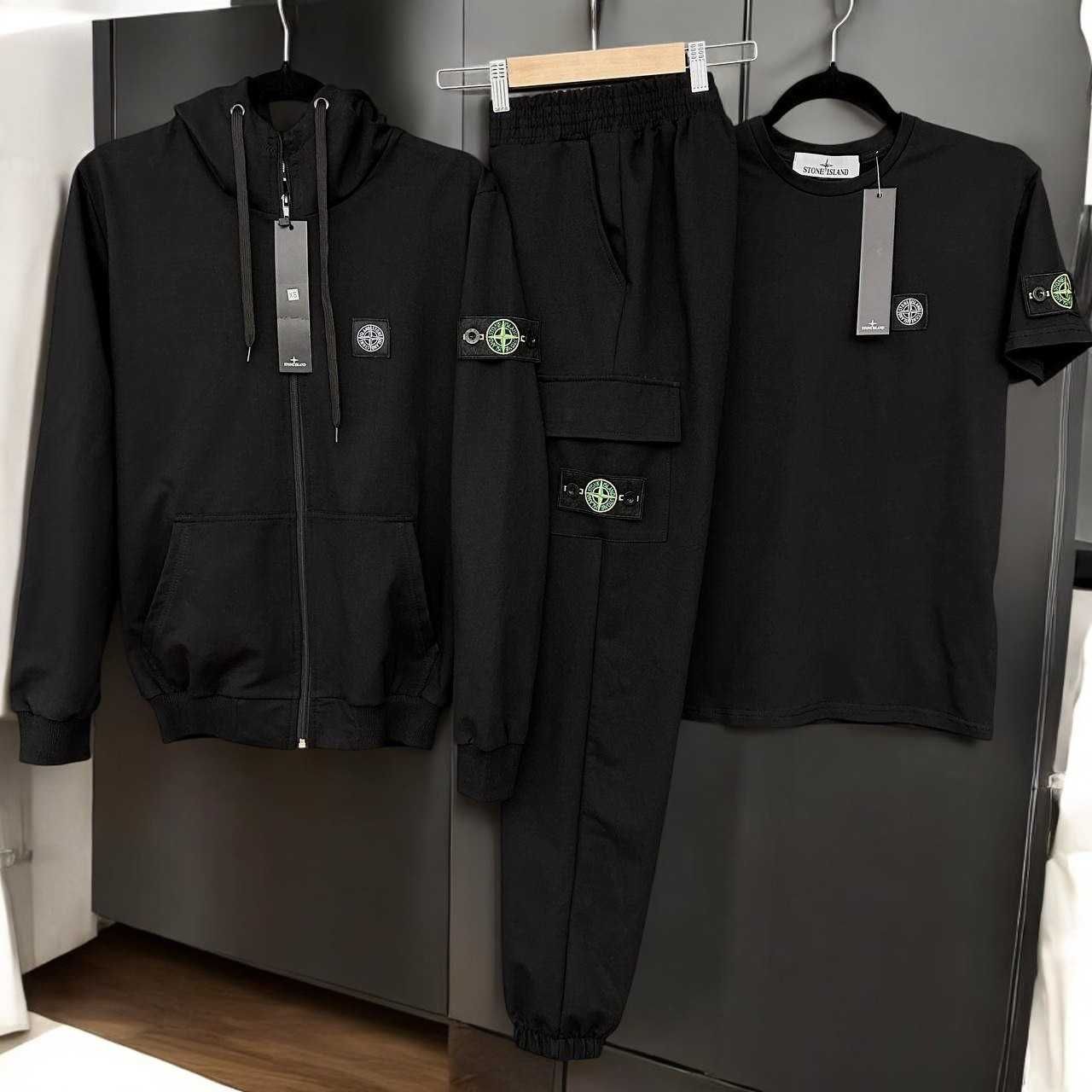 STONE ISLAND:зіп-штани-футболка, набір стон айленд, післяплата