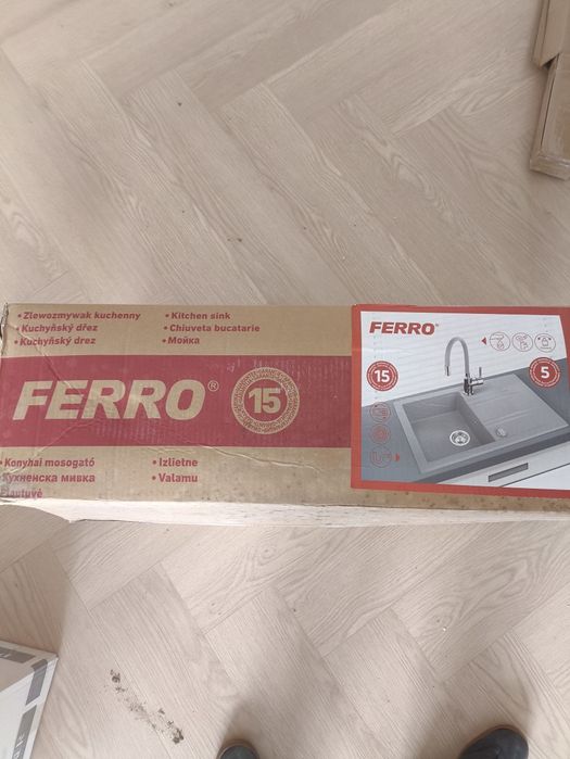 Zlewozmywak kuchenny FERRO MEZZO II – zestaw all inclusive
