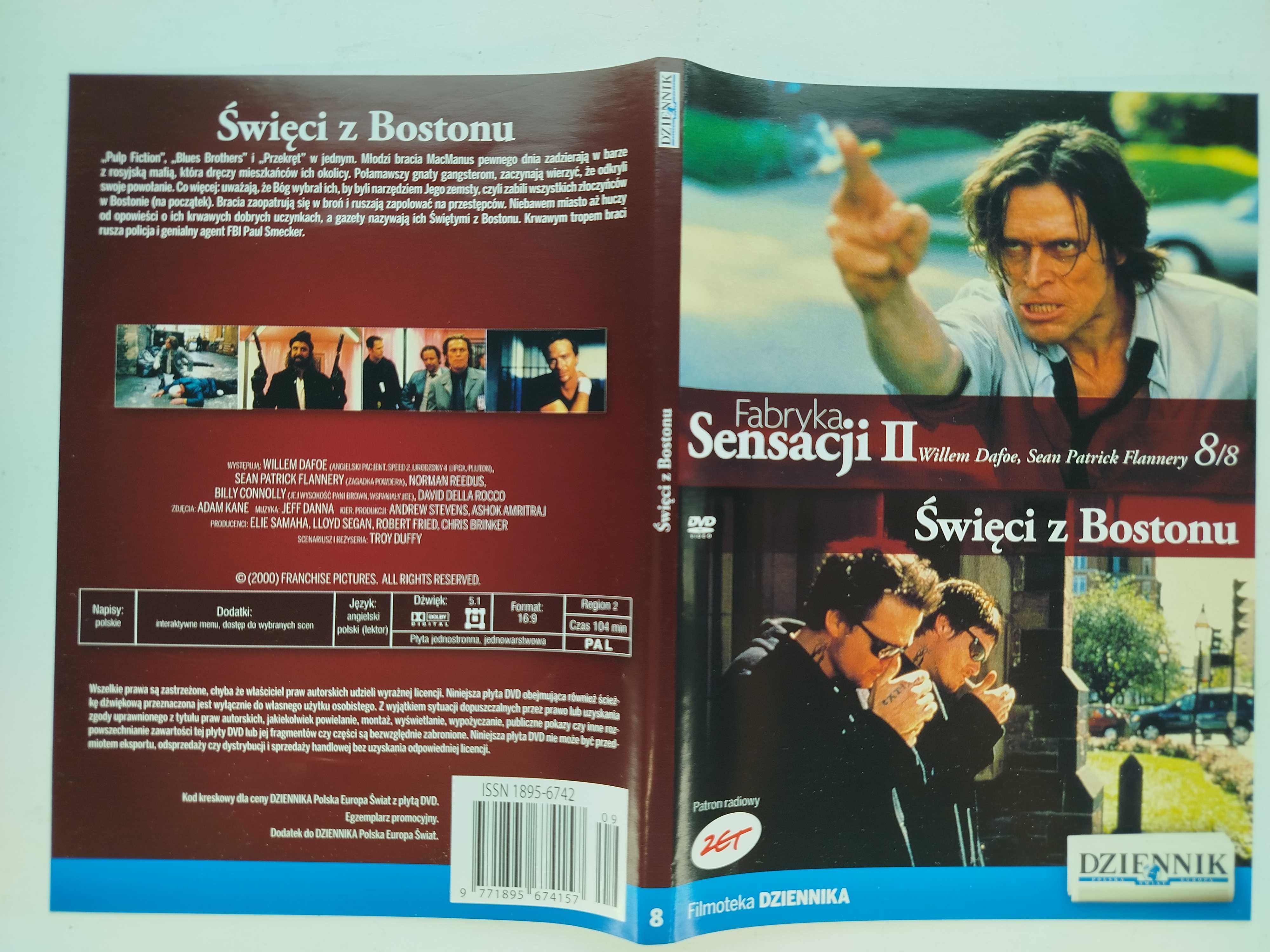 Święci z Bostonu DVD Fabryka Sensacji II Dafoe Flannery Duffy