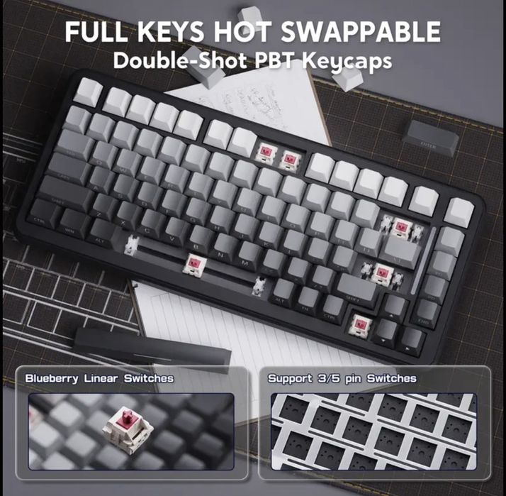 Нова бездротова механічна клавіатура Attack Shark M86