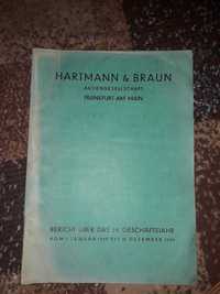 Hartmann & Braun sprawozdanie za rok 1939
