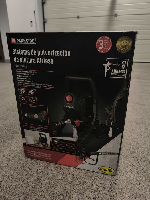 Pistola pulverização parkside airless