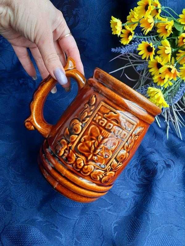 1990! Харків бокал большой керамика майолика кружка Харьков з-д Буди