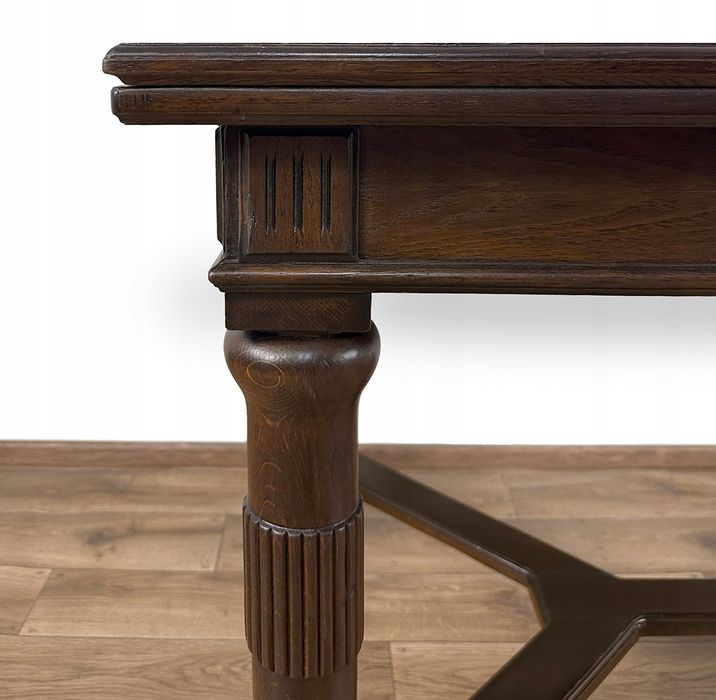 STÓŁ rozkładany ANTYK stuletni na 10 osób