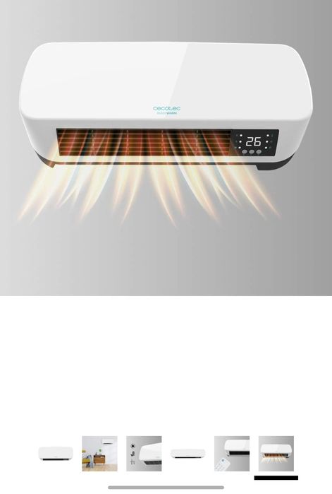 Aquecedor cerâmico de parede Cecotec Ready Warm, igual a Novo

Entrego