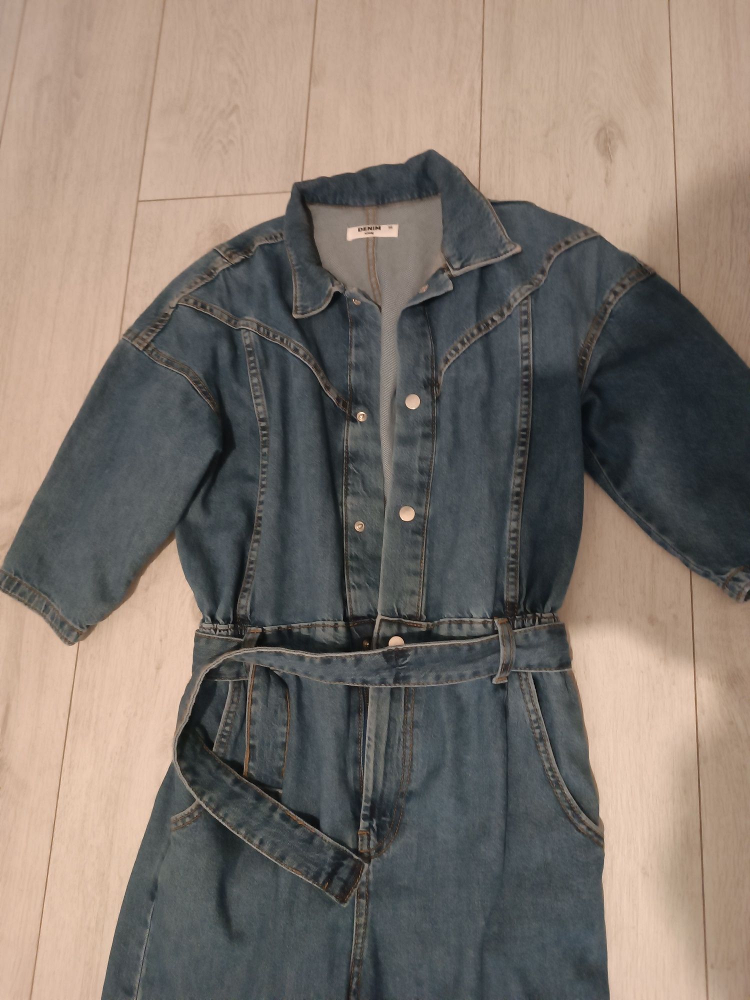 Kombinezon jeansowy dżinsowy 36 s denim